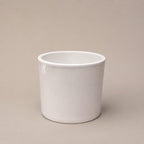 Set de 3 Macetas Blancas Cilíndricas — Cerámica