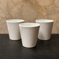 Set de 3 Macetas Blancas Cónicas — Cerámica